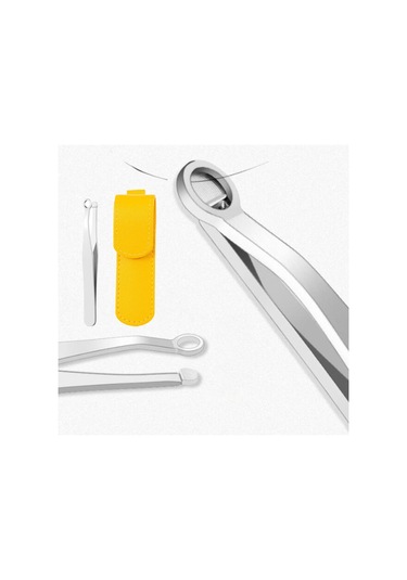 Homyl Vücut Yüz Kaş Için Suya Dayanıklı Burun Saç Cımbız Gümüş