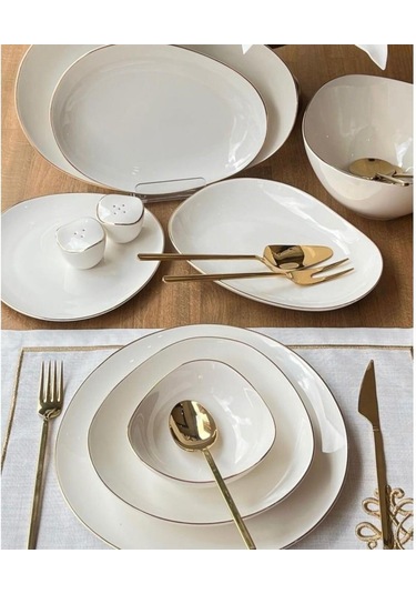Roy Kıng Coolwawe Yemek Takımı Gold 54 Parça