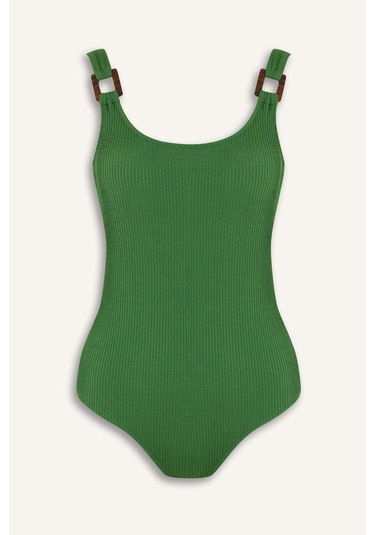 DeFacto Regular Fit Bürümcük Mayo-Fall in Love T8005AZ25SMGN774 Yeşil DeFacto Regular Fit Bürümcük Mayo-Fall in Love T8005AZ25SMGN774 Yeşil