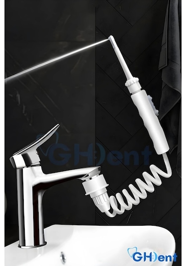 Ghdent GH15 Manuel Ağız Duşu 2 Başlıklı Askılıksız Şarjsız ve Kademeli Tazyikli Tasarım﻿﻿