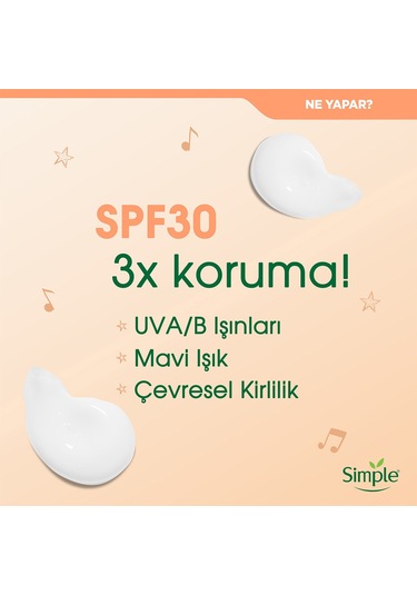 Simple Protect & Glow SPF 30 Nemlendirici Bakım Kremi 40 ML