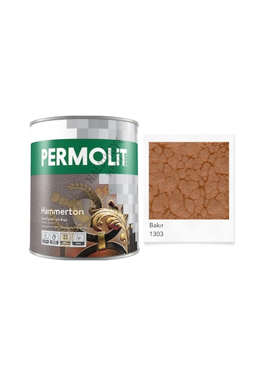 Permolit Hammerton Dekoratif Metal Boyası Bakır 0.65 Lt.