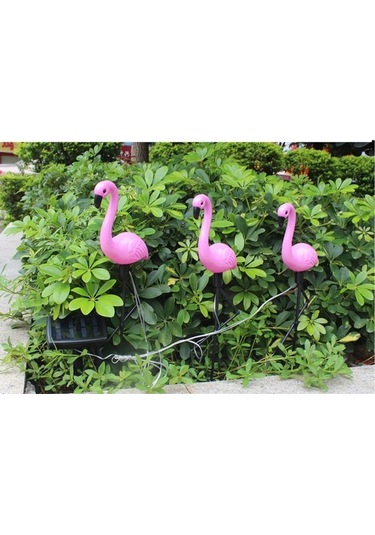 Novahub Güneş Enerjisi Flamingo Lambası Bahçe, Avlu Işığı Güneş Paneli