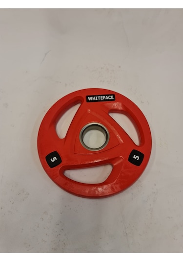 Whiteface Olimpik Plaka 5 KG Kırmızı