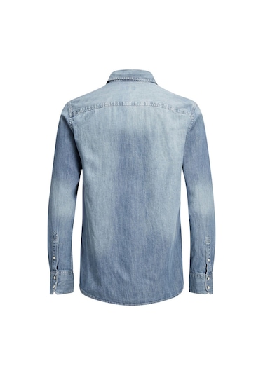Jack&jones Jjesheridan L/s Noos Erkek Gömlek-12138115-medium Blue Denim Mavi