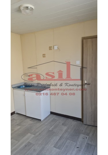 21M² Ahşap Desenli Betopanlı Çatı+Verandalı Modern Ev Konteyner