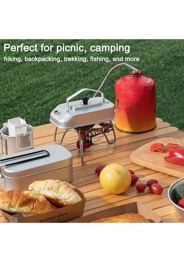 Teltree Kamp Alüminyum Çay/kahve Su Kaynatma Çekiçesi - Taşınabilir Katlanabilir Kollü 200ml Piknik Çadır Turizm Gümüş