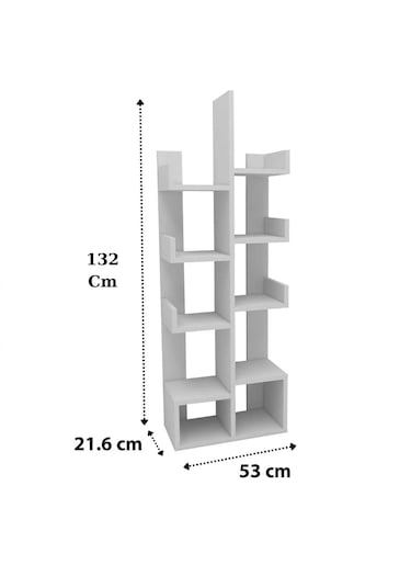 Reyo Home Enda Pamfilya 10 Bölmeli/raflı Kitaplık Beyaz