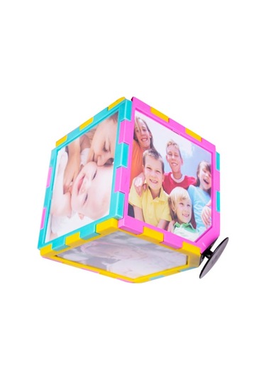 Kişiye Özel Müzikli Dönen Küp Fotoğraf Çerçeve 10x10 Cm