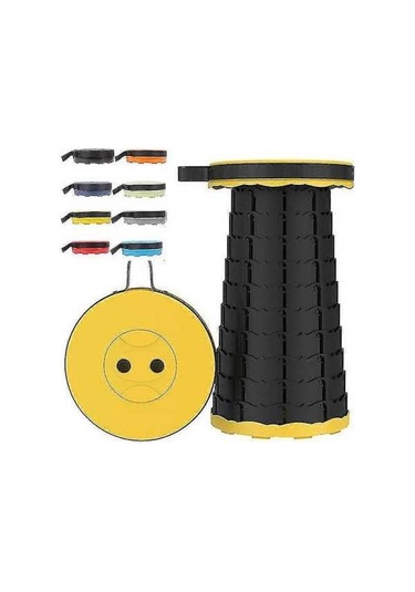 Bloomnest Taşınabilir Katlanır Tabure, Seyahat Koltuğu, Kamp Sandalyesi, Balıkçılık, Yürüyüş, Yvan Newway Sarı Sarı