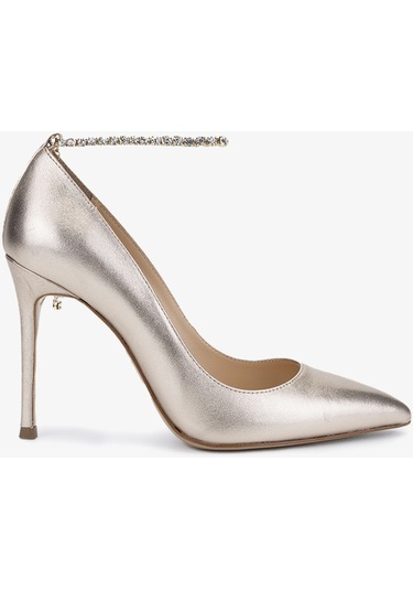 Valmenti Yuki Kadın Gold Hakiki Deri Topuklu Ayakkabı 613 27350 Bn Ayk Y24 Altın