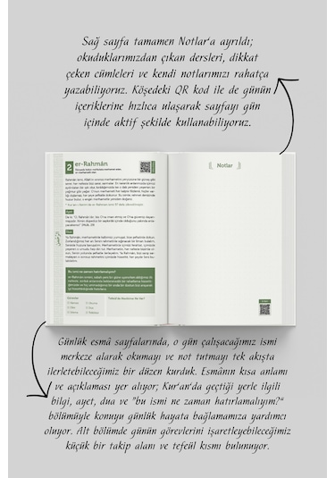 Serra Esmaül Hüsna Ajandası Elit Seri Çok Renkli