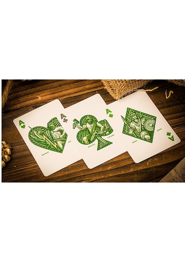 Twpcc Riffle Shuffle Caesar Green Premium Oyun Kağıdı Koleksiyonluk İskambil Kartları