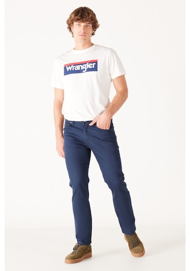 Wrangler Arizona Straight Fit Normal Bel 5 Cep Esnek Pantolon W211842410 Lacivert