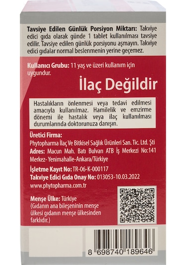 Demir Folik Asit Vitamin B12 Vitamin C 30 Tablet + D3 K2 C 60 Tablet