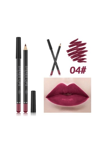 İpeksi Ruj Kalemi Suya Dayanıklı Uzun Ömürlü Dudak Kalemi Kozmetik 9