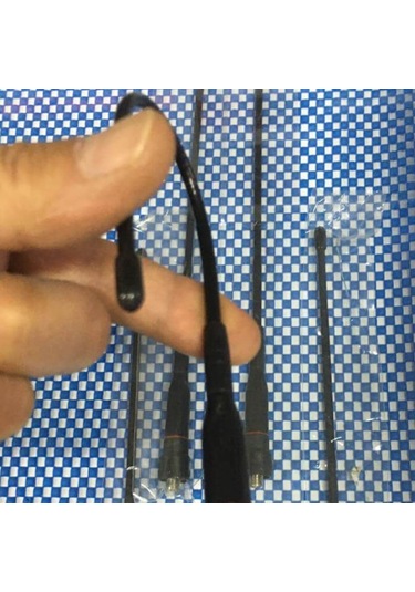Dual Band Esnek Katlanabilir El Telsiz Anteni 23Cm Sma Dişi