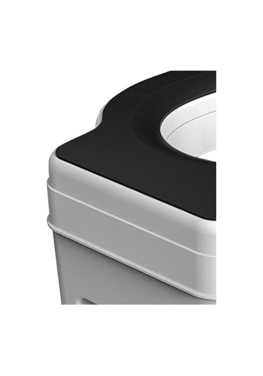 Ankatek Tuvalet Taşınabilir Taburesi Suntek Kaymaz 18,5cm-beyaz-siyah Au Siyah Siyah