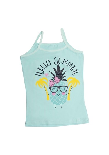 Kota 3408x12 Kız Çocuk 12'li Likralı İp Askılı Karışık Desen Atlet-renkli Asorti