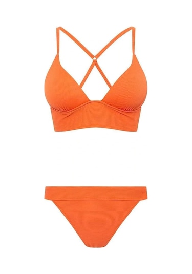 U.S. Polo Assn. Kadın Kiremit Bikini Takım Kiremit