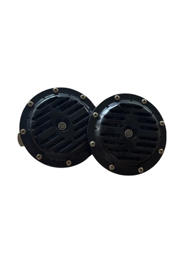 Dı Dıt Korna 12v Rölesiz Super Ton Büyük Siyah Set