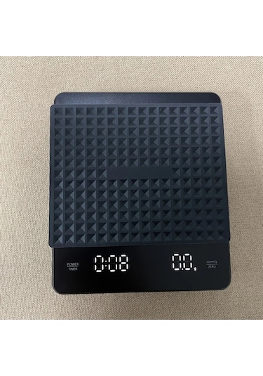 Xuweiwei Usb Şarj Edilebilir Dijital Kahve Terazisi Siyah 3kg 01g Hassas G Ml Oz Abs Plastik Ev Mutfak Kullanımı Siyah