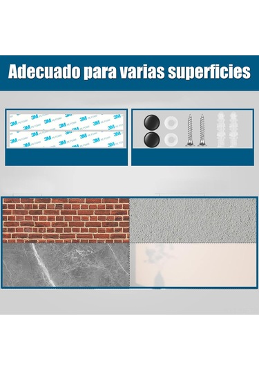 Mufunye Duvar Tipi Süpürge Ve Mop Tutucu - 5 Konum + 4 Paslanmaz Çelik Kanca, Otomatik Tutucu, Özlü Batırmalı Montaj, Garaj/mutfak/üçgen İçin