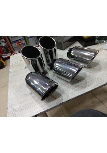 Egzoz Ucu Dışı Paslanmaz Krom 8 Cm 15cm