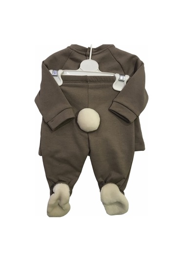 Babydoll 2li Takım Babydola Kahverengi Tavşan-7497 Kahverengi
