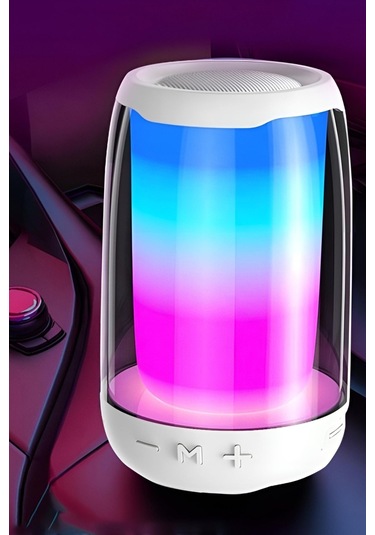 MN6 Pluse 4 Mini Ses Bombası 360° Işıklandırma Bluetooth Hoparlör