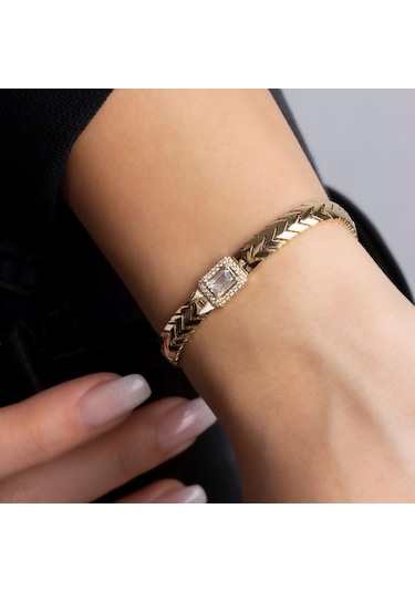 Altın Baget Bileklik BL0056 Sarı Altın