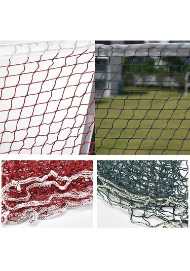 Profesyonel Taşınabilir Badminton Eğitim Filesi 6.1 M x 76 CM Yeşil