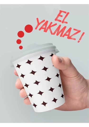 Karton Çay Kahve Bardağı 7 Oz 50'li X 2 100 Adet 50