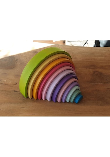 Kırtkırt Ahşap Pastel 0-6 Yaşa Özel Waldorf Gökkuşağı 12'li