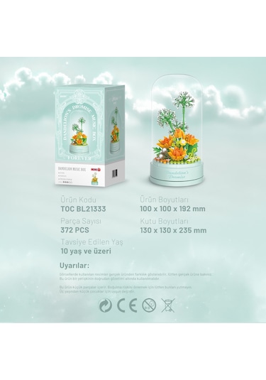 Balody Dandelion S Promise Müzik Kutusu Yapı Bloğu Seti 372 Parça