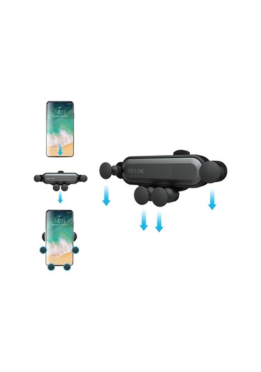 Çok Yönlü Telefon Tutacağı Siyah Siyah