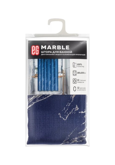 Evrogarant Su İtici Banyo Ve Duş Perdesi 180 X 200 Cm 203238524 Mavi