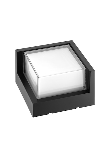 Horoz 12w Bahçe Duvar Aplik Suga12/sc 12w 4200k Ilık Beyaz Siyah Kasa Çok Renkli