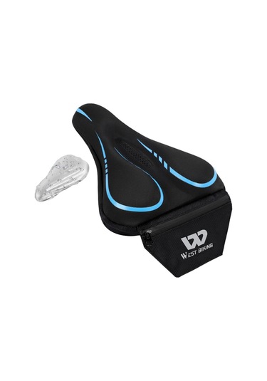 Homyl Bisiklet Eyer Örtüsü Kaymaz Yumuşak Cruiser Açık Mavi Mavi