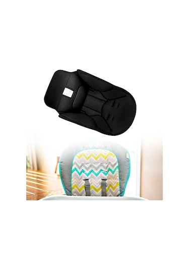 Suntek Bebek Yemek Sandalyesi Örtüsü Pu Deri Siyah