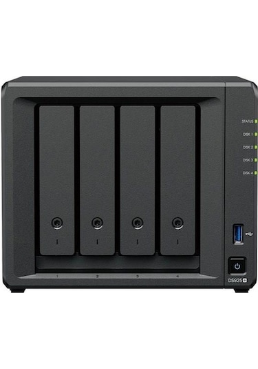 Synology Ds925-4g Plus Ryzen V1500b-4gb Ram- 4-diskli Nas Server Disksiz