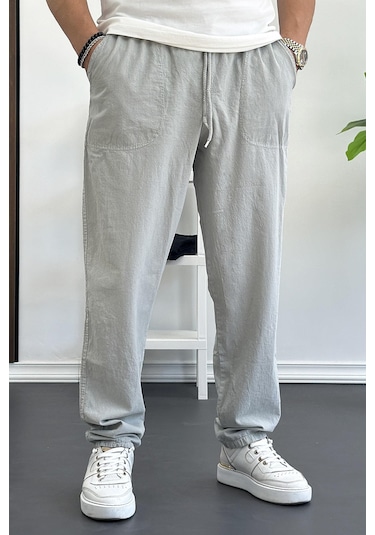 Edwoxmen Erkek Baggy Kalıp Pantolon Gri Edw130-gri Gri