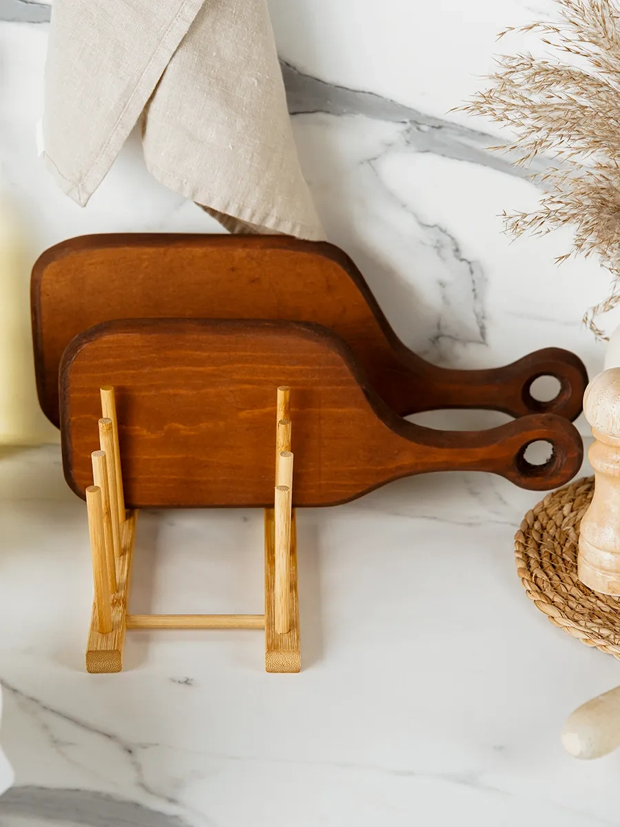 Skyphos Tabaklar Ve Kesme Tahtaları İçin Mutfak Standı 65253250 Bej