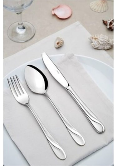 Safir Sade 12 Ad. Yemek Bıçak Takımı 18-10