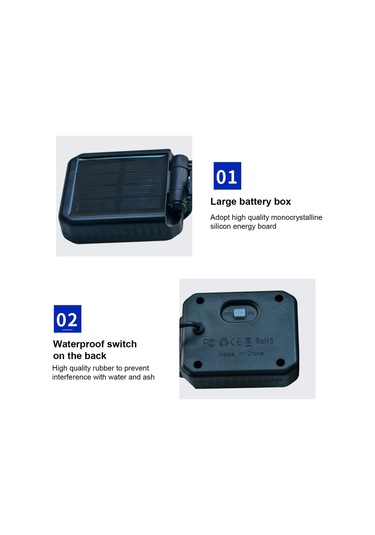 Bahçe Veranda Yard Avlu Yolu İçin Güneş Paneli Ip65 L6054