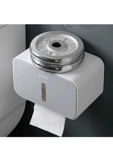 Fastbuy Gripli Küçük Şeffaf Pencere Tutucu, Kendinden Yapışkanlı Gri Duvar Montajı Tuvka Kağıdı Tutucu Gri