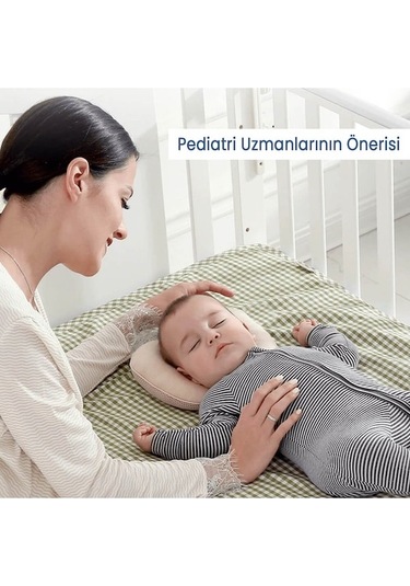 Bebek Düz Kafa Yastığı Bej
