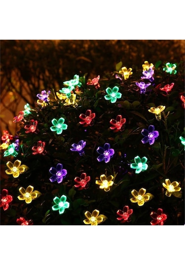 Çiçek Desenli Güneş Enerjili Bahçe Aydınlatma