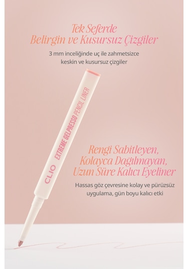 Clıo Extreme Gelpresso Pencil Liner 10 Glam Brown