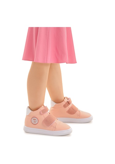 Kiko Kids Coyote Cırtlı Kız Çocuk Günlük Bot Ayakkabı Pudra